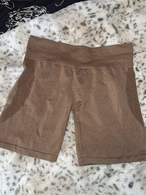 NVGTN Women's High-Rise Brown Bike Shorts
